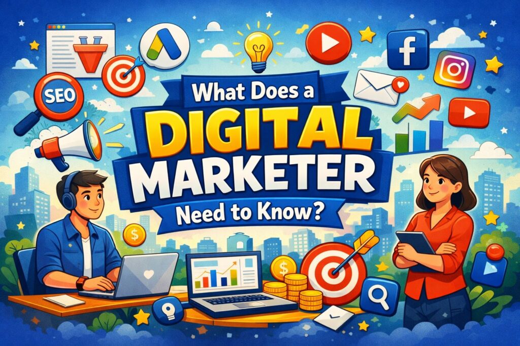 what does a digital marketer need to know? | seo & digital marketing guide